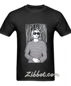 kurt cobain stripes nirvana t shirt