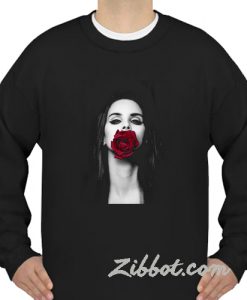 lana del rey rose sweatshirt