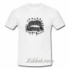 lips rolled up tshirt