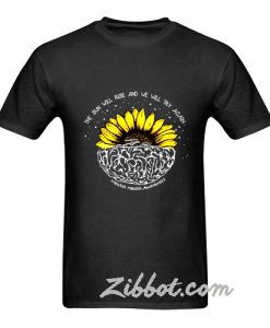 mental health awareness sunflower t shirt