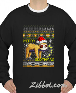 merry slothmas sweatshirt