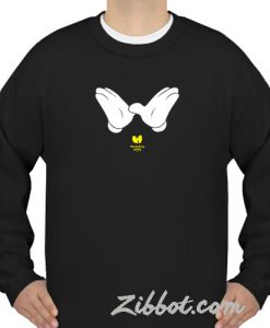 mickey mouse hand sweatshirt