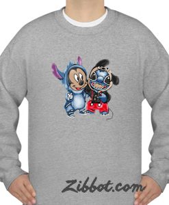 mickey stitch costume sweatshirt