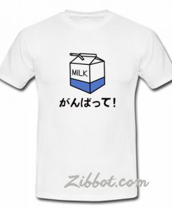 milk japanese kanji t shirt