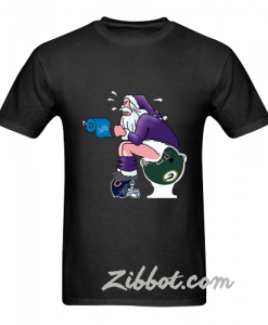 minnesota vikings toilet santa claus t shirt