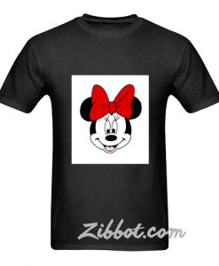 minnie mouse face t shirt