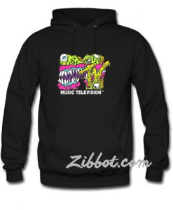 mtv melting monster of rock logo hoodie