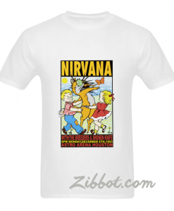 nirvana kurt cobain concert t shirt