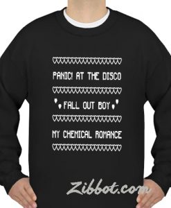 panic at the disco fall out boy my chemical sweatshirt