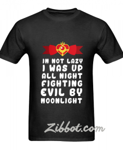 sailor moon i'm not lazy i was up all night t shirt