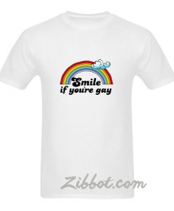 smile if you're gay t shirt