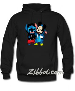 stitch and mickey mouse hoodie