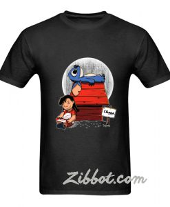 stitch snoopy parody t shirt