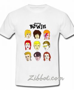 the many faces of bowie explore rad bowie t shirt