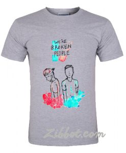 twenty one pilots we're broken people t shirt