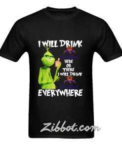 usa grinch i will drink crown royal here t shirt