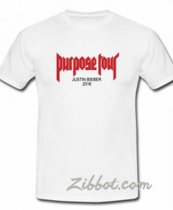 justin bieber purpose tour t shirt