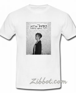 justin bieber purpose world tour tshirt