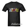 marvel comic strip logo tshirt