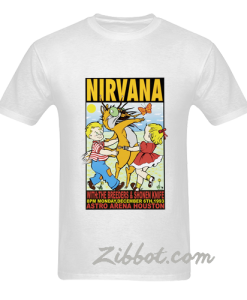 nirvana kurt cobain concert t shirt