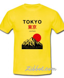 tokyo japan mountain t shirt