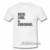 beer lime amp sunshine t shirt