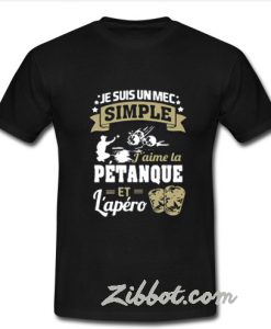 je suis un mec simple t shirt