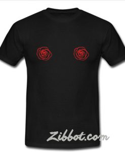 Rose Flower boob t shirt
