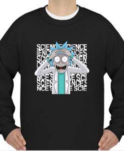 rick and morty science sweatshirt
