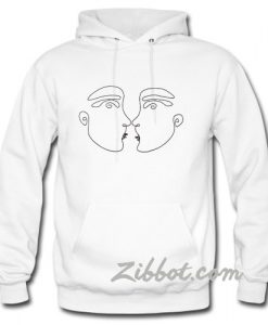 Abstract face hoodie