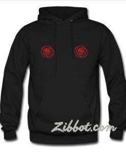 Rose Flower boob hoodie