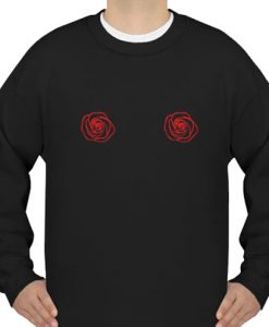 Rose Flower boob sweatshirt