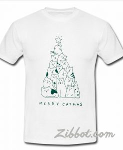 cat christmas t shirt