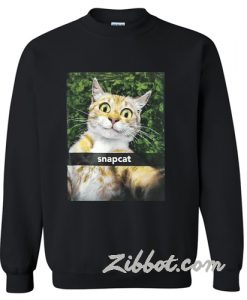 Humor Kitty Cat Snapcat Selfie sweatshirt