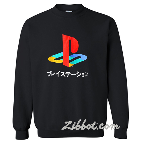 Playstation Japanese Katakana Sweatshirt