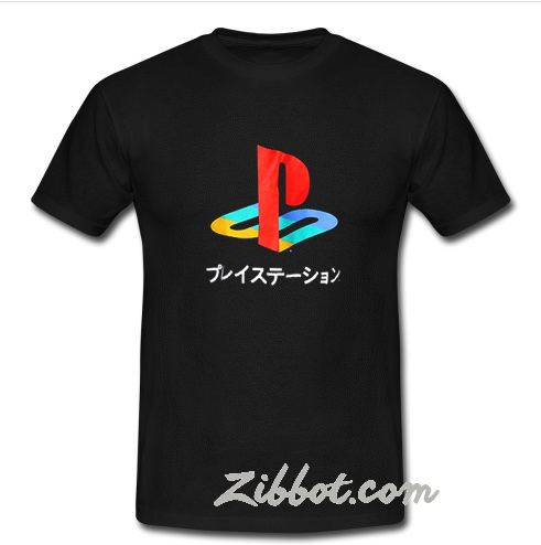 Playstation Japanese Katakana t shirt