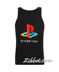 Playstation Japanese Katakana tank top