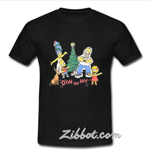 christmas simpsons t shirt