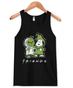 Grinch and Snoopy Friends Christmas light tank top