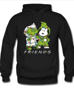 Grinch and Snoopy light christmas hoodie