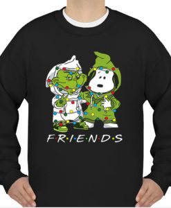 Grinch and Snoopy light christmas sweatshirt