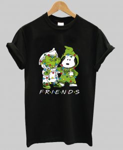 Grinch and Snoopy light christmas t shirt