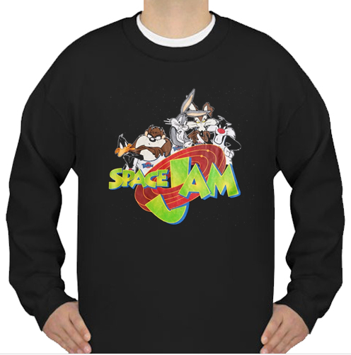 Looney Tunes Space Jam Confetti Graphic sweatshirt
