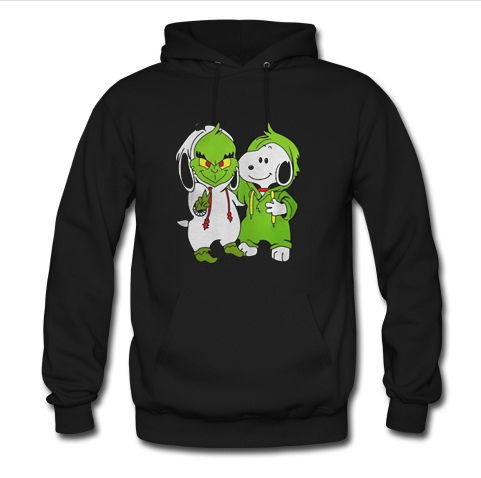 Snoopy And Grinch Christmas hoodie