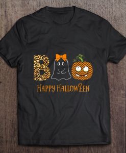 Boo Happy Halloween Ghost t shirt