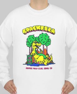 Coachella Dinosaur Graphic Art sweatshirt