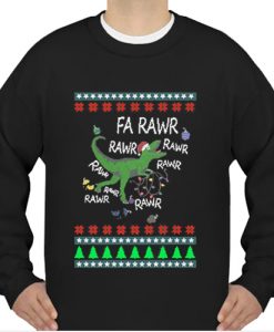 Dinosaur Christmas Fa Rawr Rawr sweatshirt