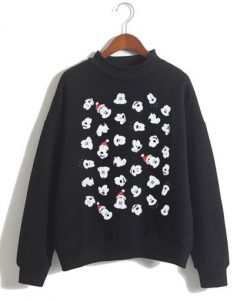 Disney Mickey Mouse Faces Christmas Sweatshirt