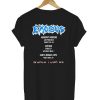 EXODUS World Tour 1986 Bonded By Blood back T shirt