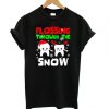 Flossing Through The Snow Christmas t shirt